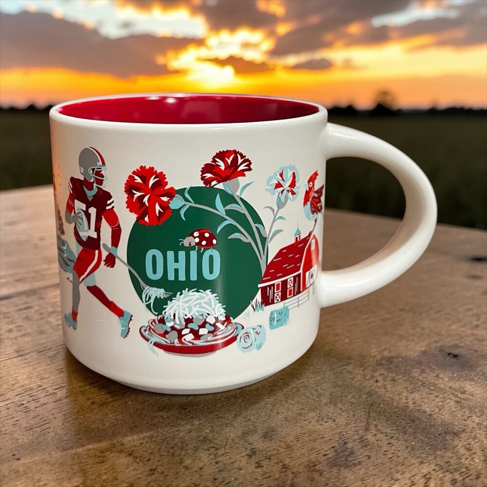 Starbucks Ohio Discovery Series 14 oz Collectible Coffee Mug EUC